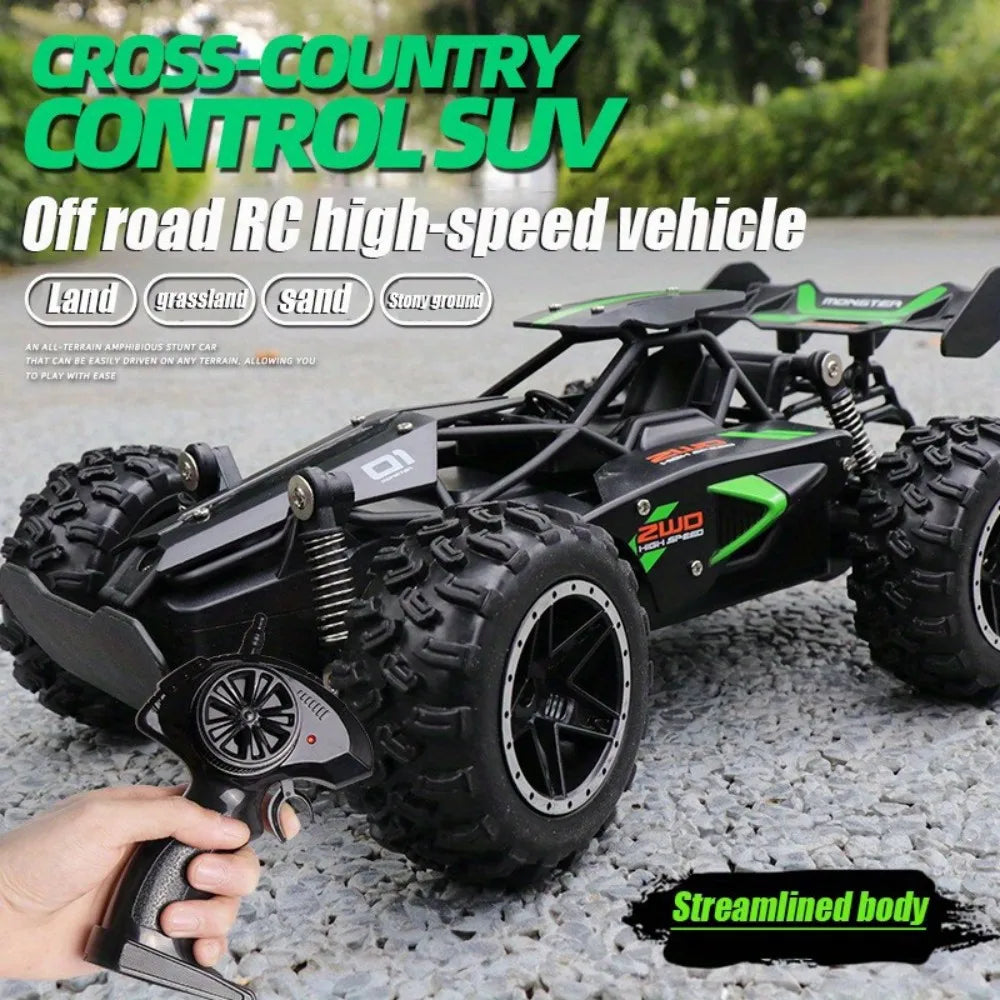 1:18 Scale High Speed 15km/h RC Racing Car 2.4G with Anti-Collision Drift Mode USB Rechargeable for Boys and Girls