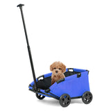 Lightweight Folding Pet Stroller – 4 Wheel 360° Rotating Dog & Cat Travel Cart
