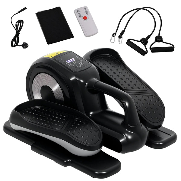 Under Desk Elliptical Machine, Sit Down Pedal Exerciser with Forward and Reverse Motion, 12 Programs, LCD Monitor