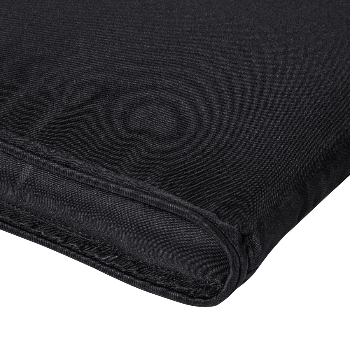 Garden Sun Lounger Chair Cushion, Reclining Relaxer Cushion, Indoor/Outdoor, Black