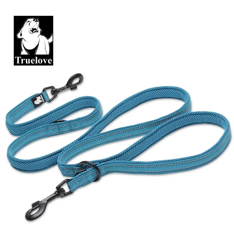 Truelove 7 in 1 Dog Lead Adjustable Hands Free Double Leash Reflective