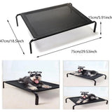 Elevated Dog Bed Waterproof Breathable Mesh Pet Cot with Non Slip Feet