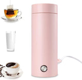 Portable Travel Kettle 400ml 3 in 1 Electric Heating Cup Fast Boil Auto Shut Off