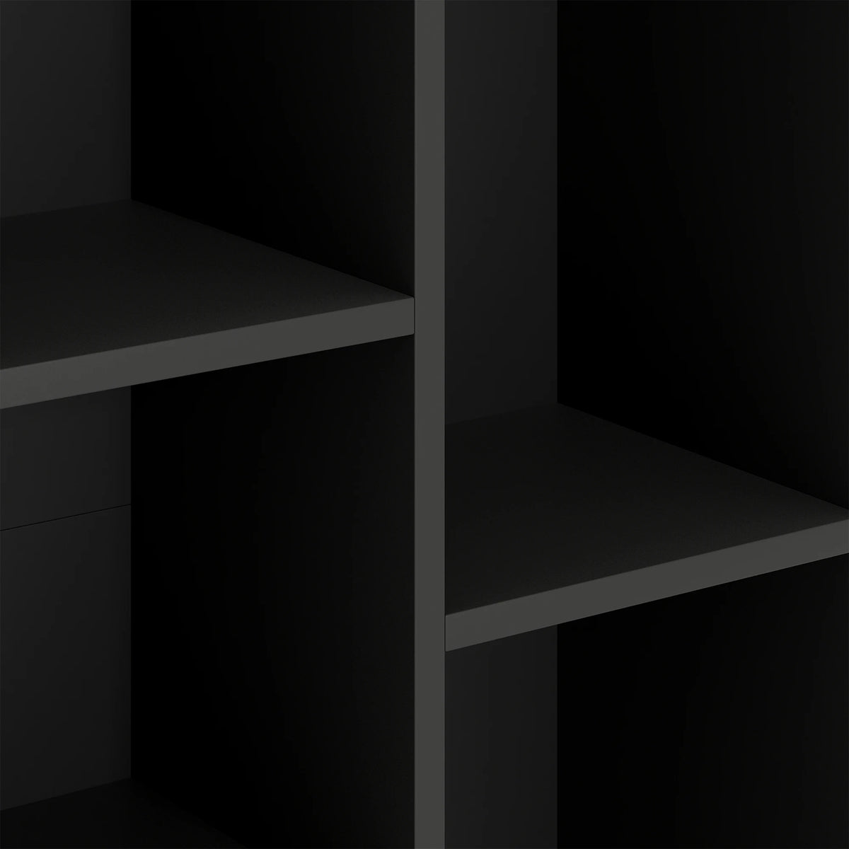 2-Tier Cube Bookcase, Freestanding Storage Shelf Unit