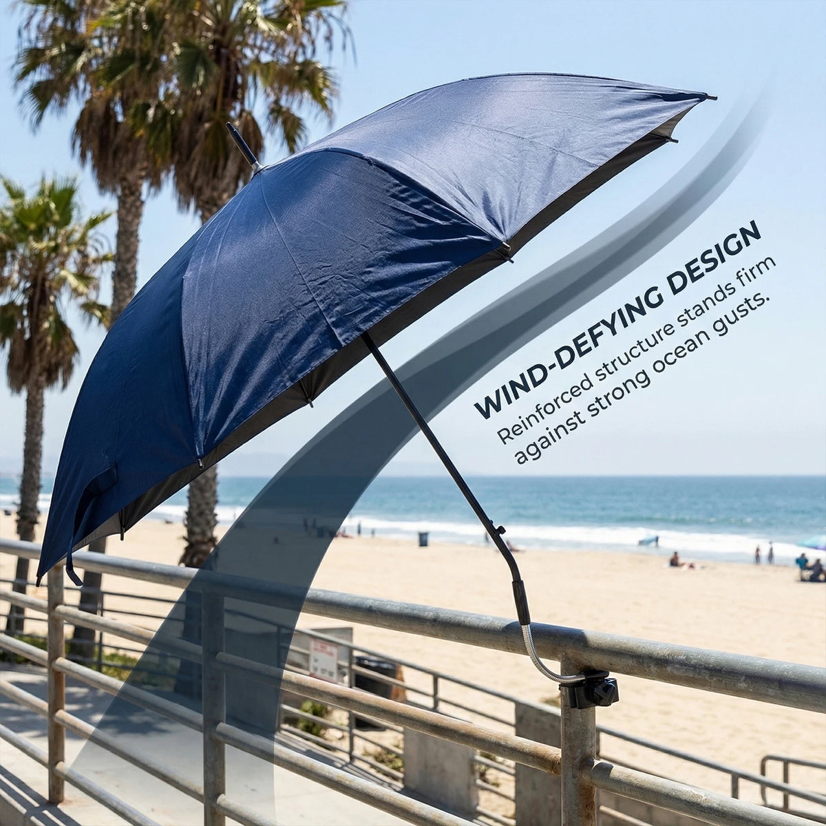 23-Inch Clip-On Chair Umbrella with Clamp, UPF 50+ Parasol for Pushchairs, Wheelchairs and Beach Chairs