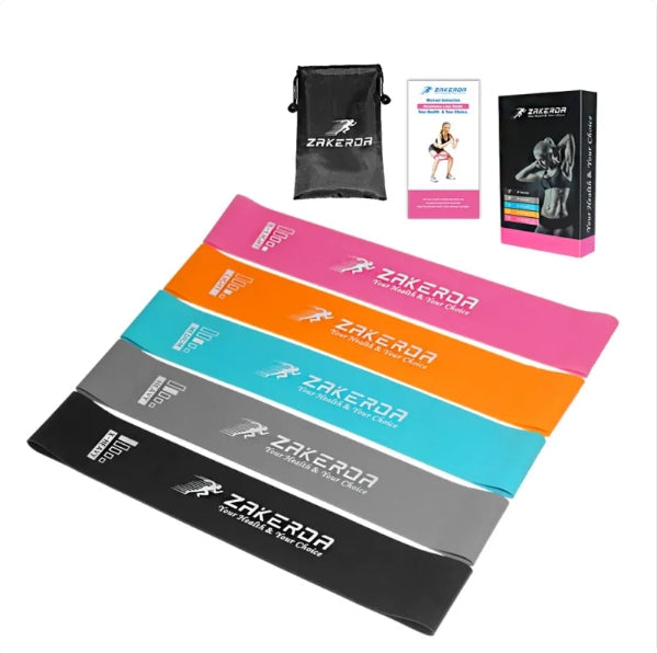 Yoga Resistance Bands – Durable Rubber Workout Bands (0.35mm–1.1mm) for Pilates, Strength Training, Stretching & Fitness at Home or Outdoors"