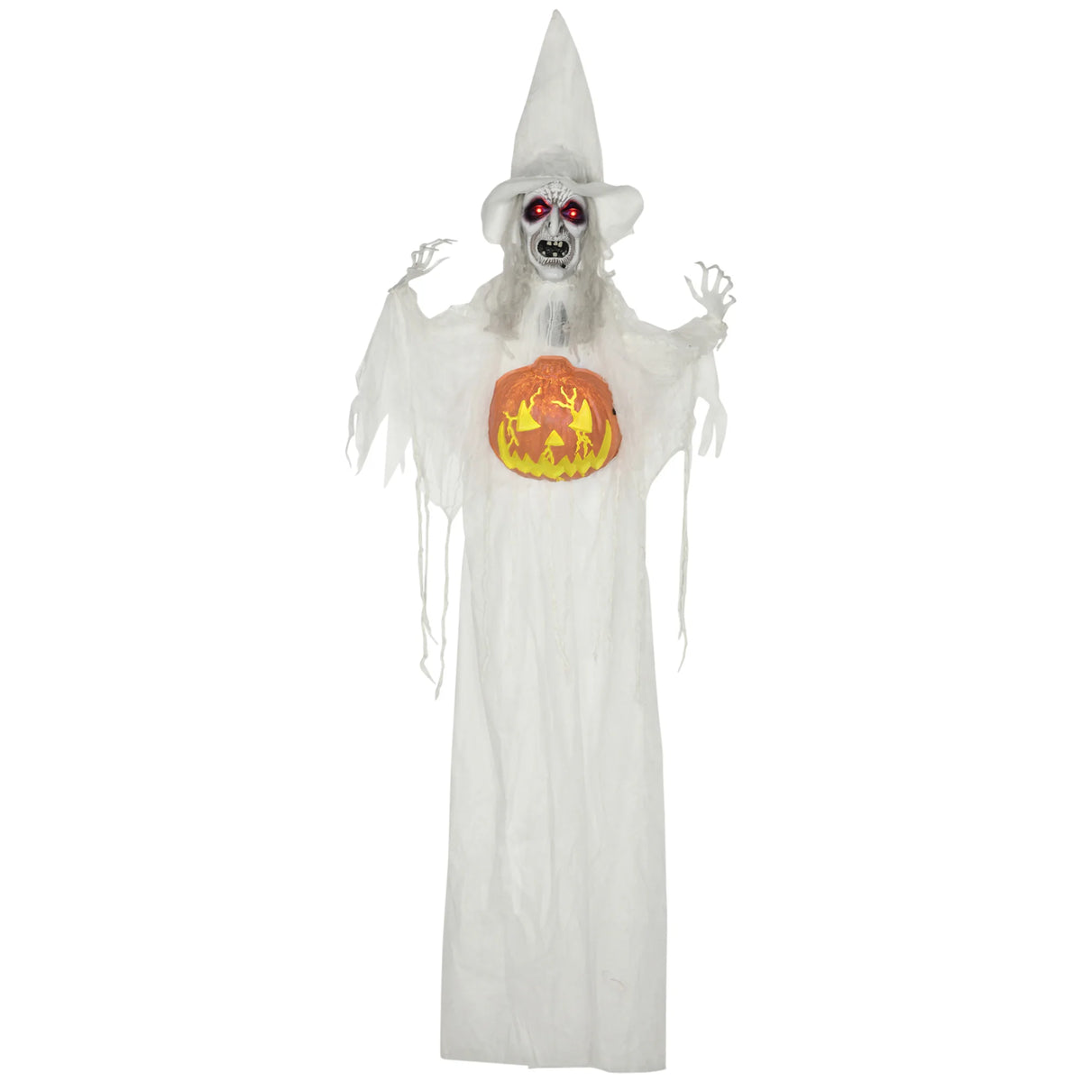Hanging Witch Prop Life Size with Sound and Motion Activated