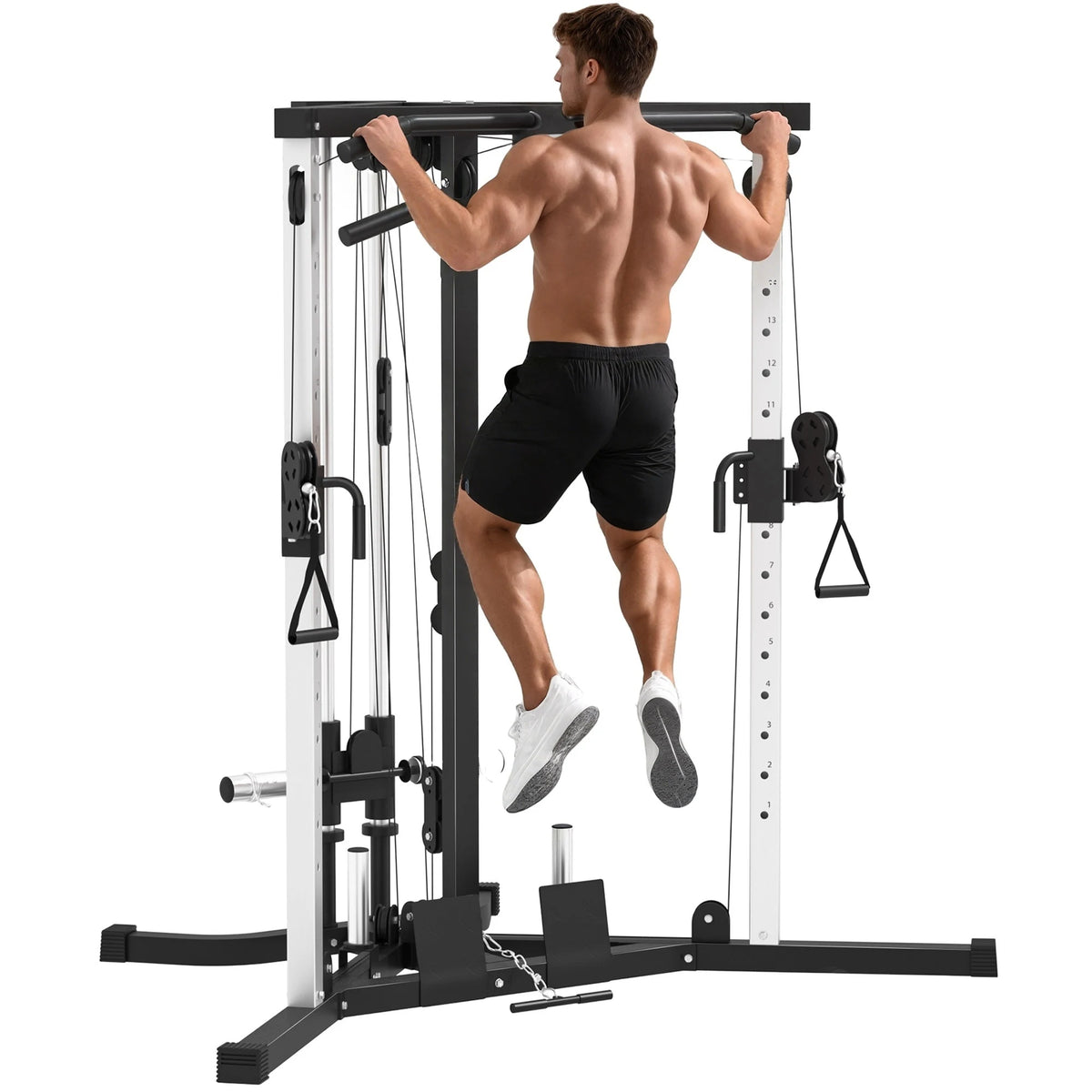 Home Gym Machine, 15-Position Adjustable Workout Station for Upper Body