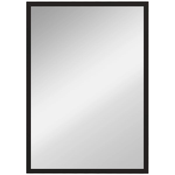 70 x 50cm Wall Bathroom Mirror, Vanity Mirror, Black