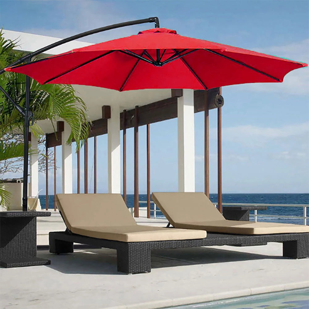 2m Patio Umbrella Replacement Canopy, Market & Table Umbrella Top Cover for 6-Rib Umbrellas, Canopy Only