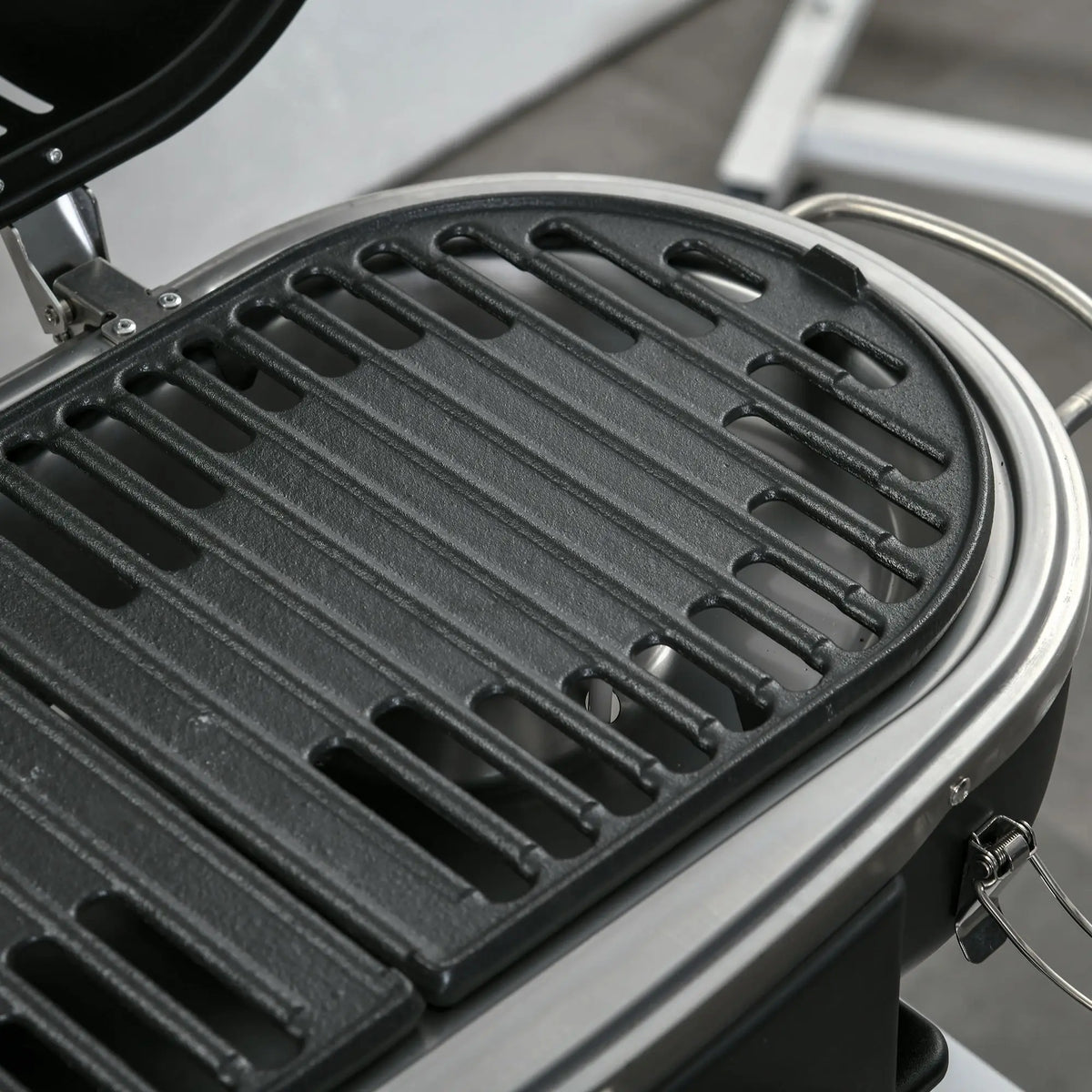 Foldable 2 Burner Gas BBQ Grill w/ 2 Burners for Camping Picnic Cooking