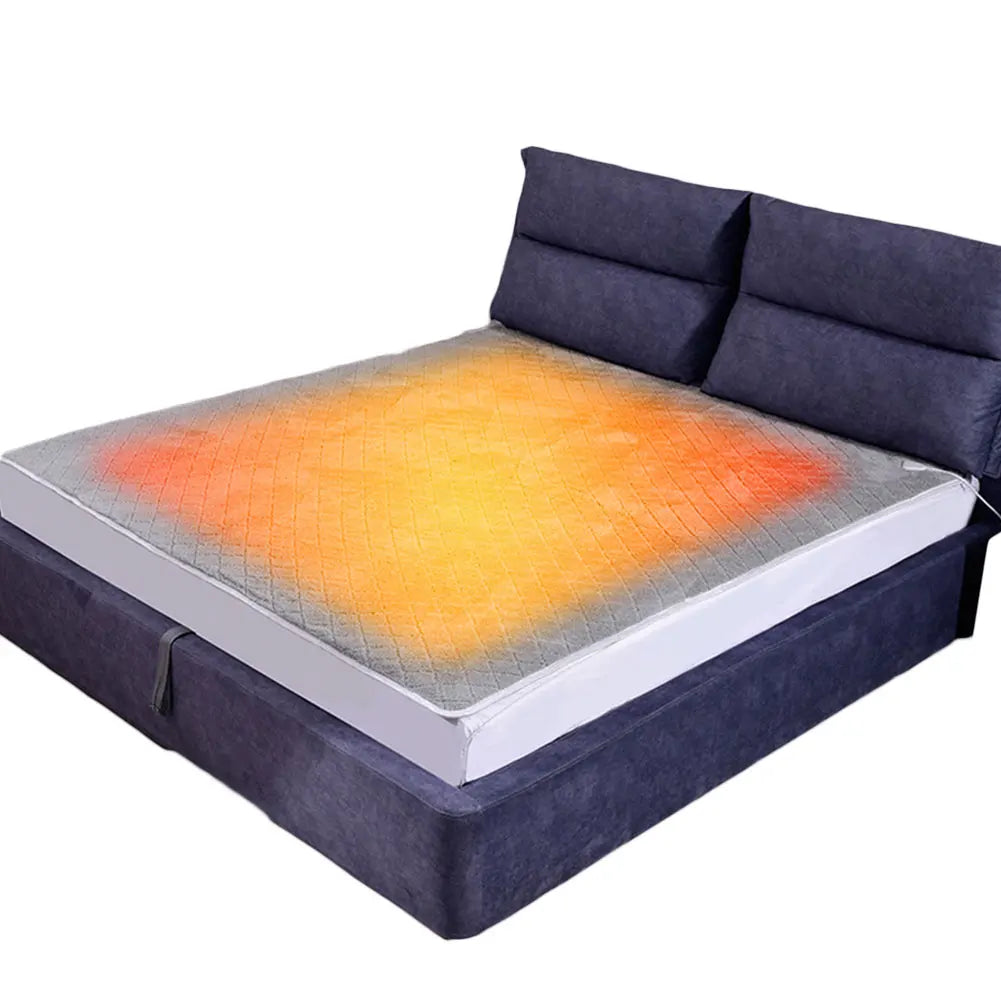 Plush Velvet Electric Blanket, Portable Heated Throw for Home and Office