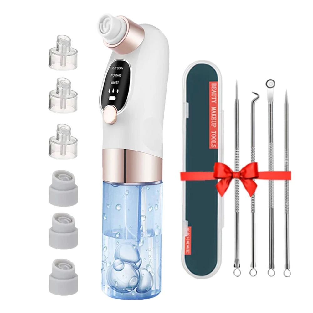 BXA Electric Blackhead Remover Pore Vacuum | USB Rechargeable Water Cycle Face Cleaner