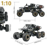 1:12 Scale 4WD RC Car 2.4G Remote Control Buggy 4x4 Off-Road Truck with Metal and ABS Construction for Kids and Adults
