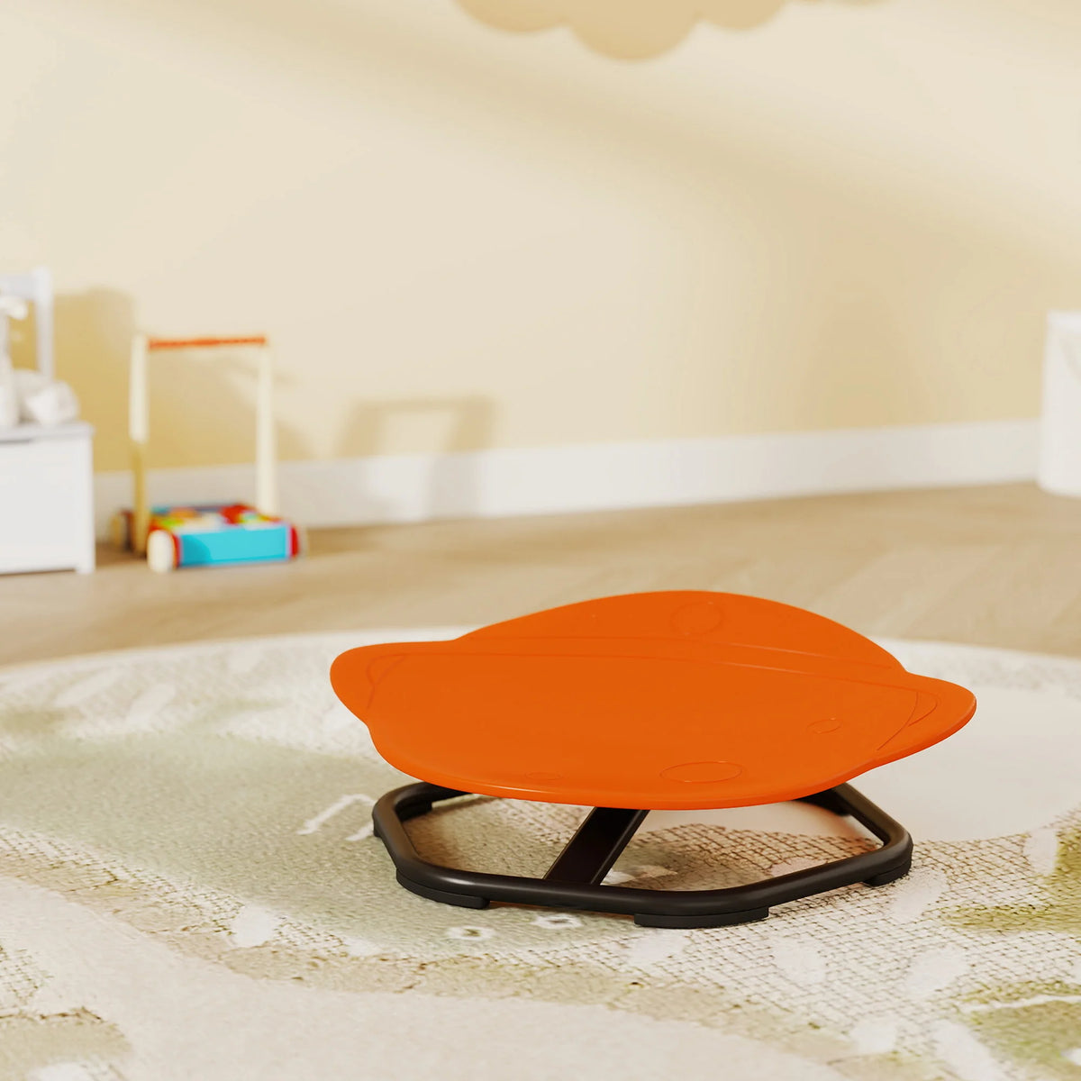 Planet Shaped Kids Swivel Chair 360 Degree Sensory Spinning Chair Steel Frame Anti Slip Base 50kg