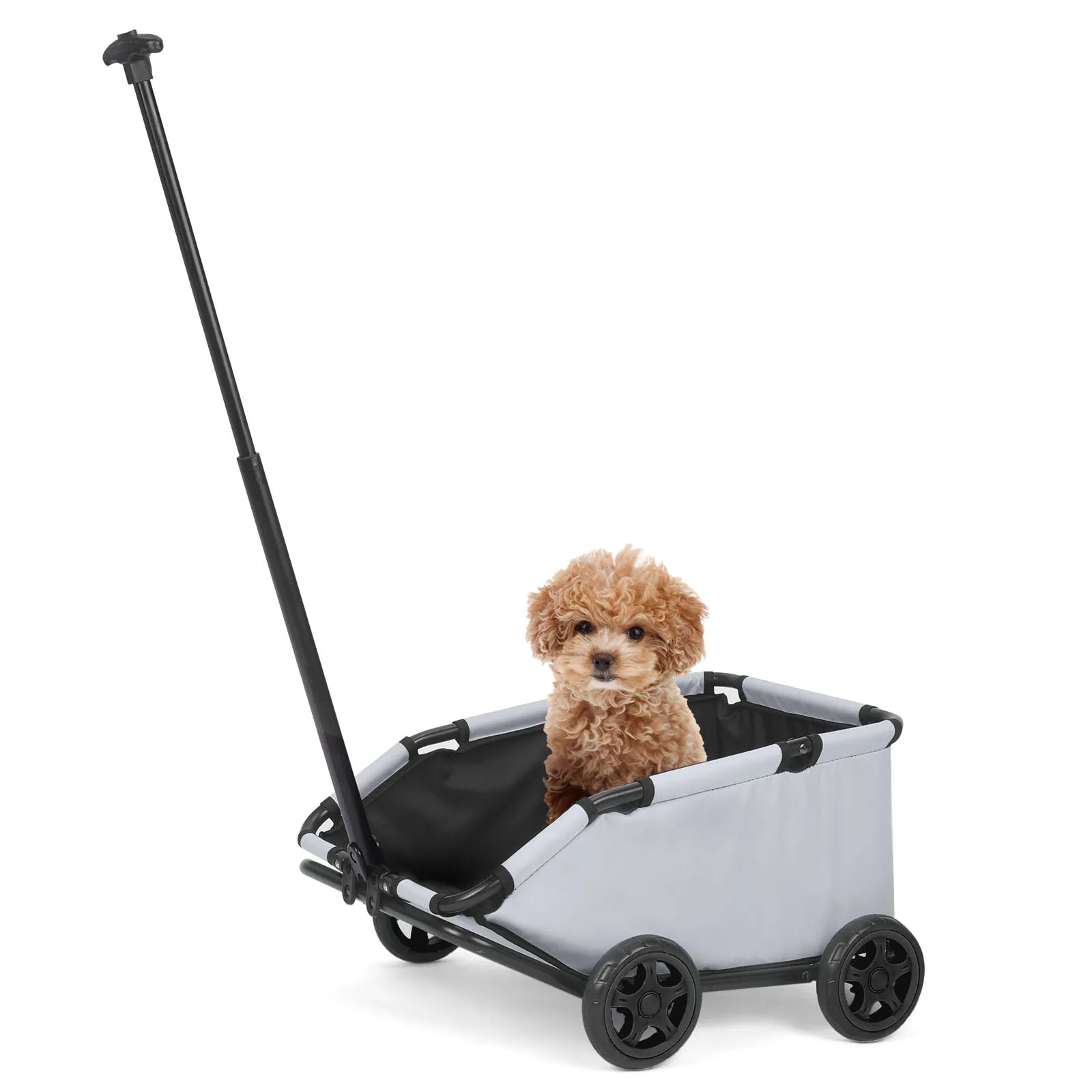 Lightweight Folding Pet Stroller – 4 Wheel 360° Rotating Dog & Cat Travel Cart