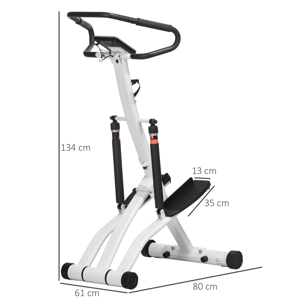 Stepper Machine for Home, Foldable Stair Stepper with 12-Level Hydraulic Resistance, LCD Monitor