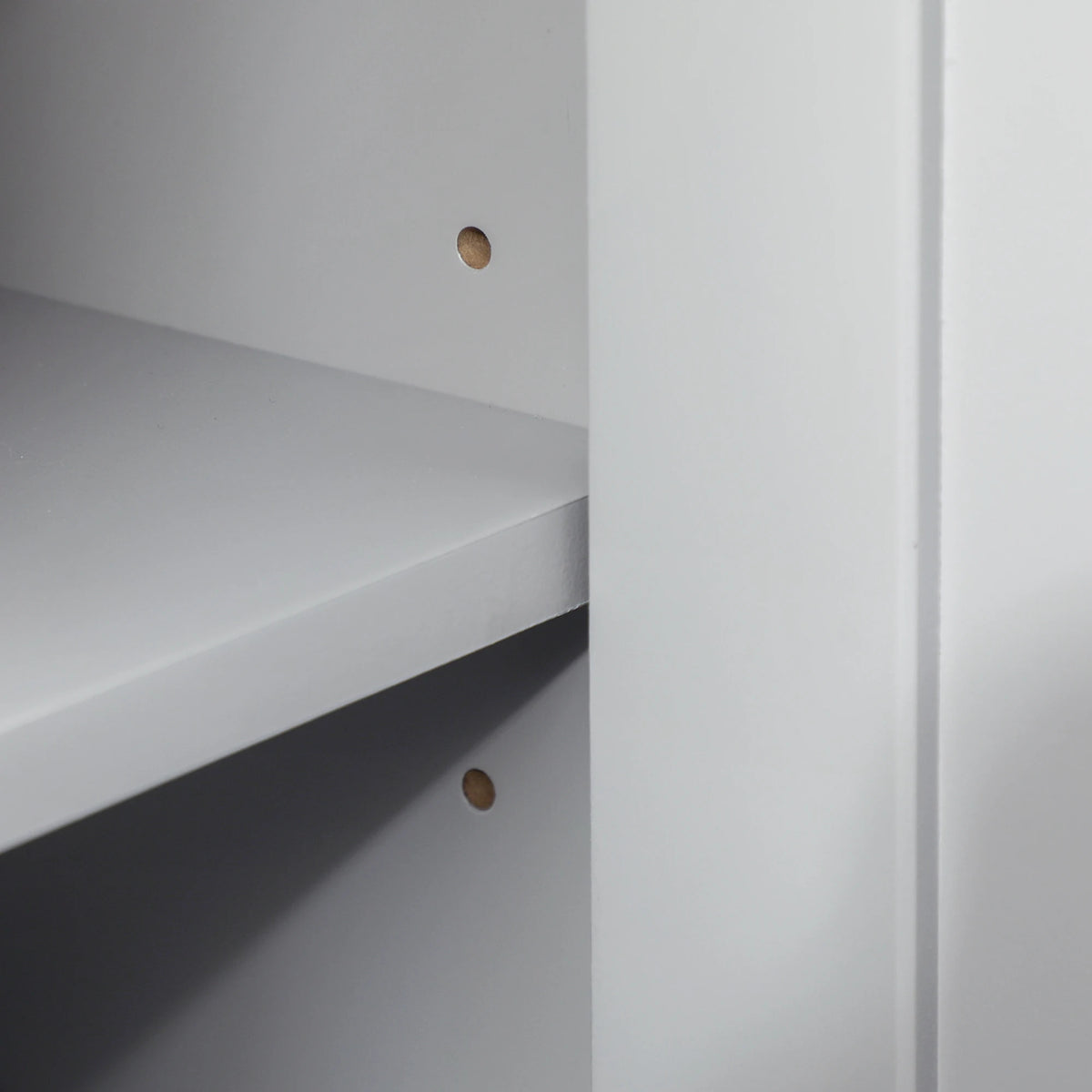 Under Sink Bathroom Cabinet with Adjustable Shelf and U-Shaped Cut-Out, Grey