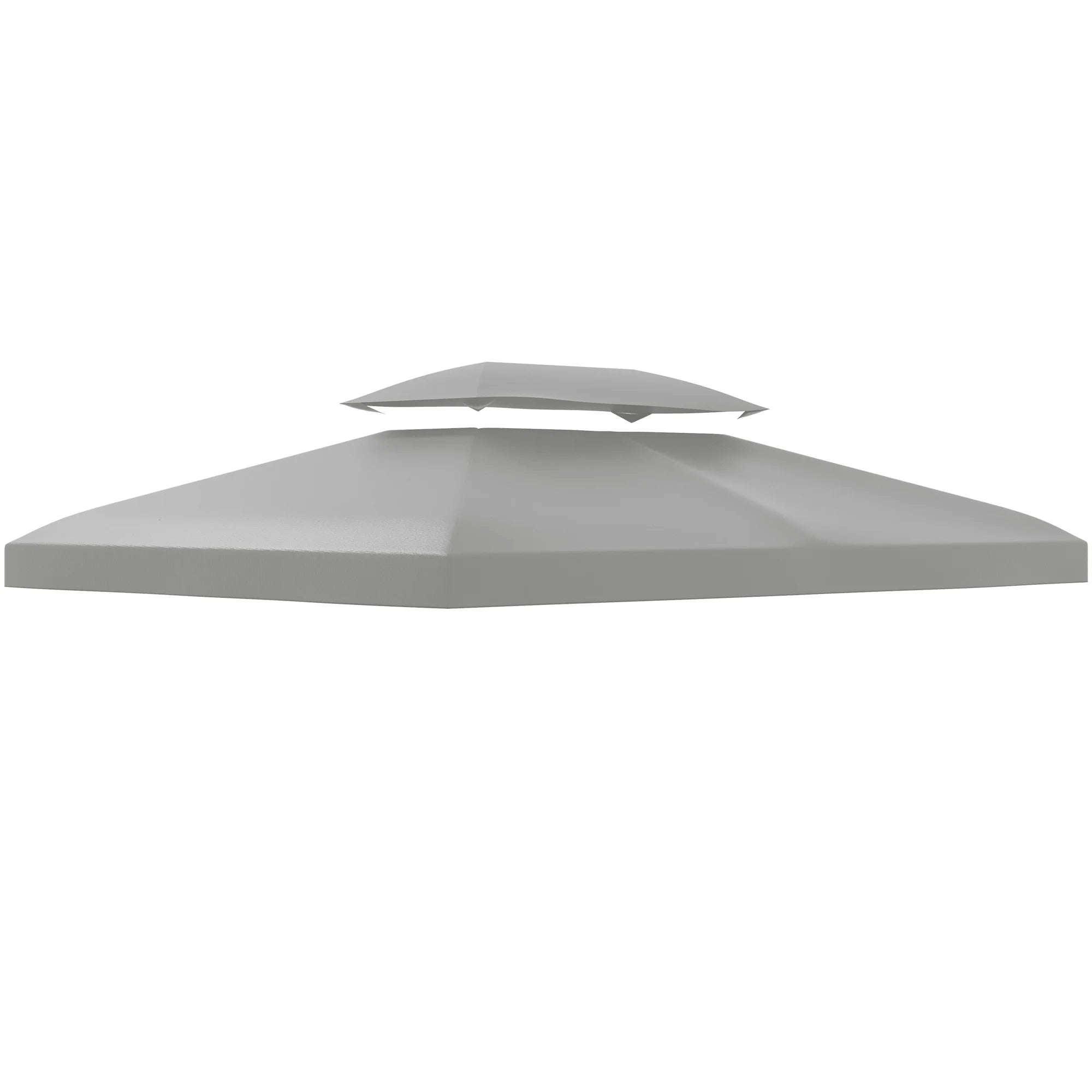3 x 4m Gazebo Canopy Replacement Cover Two Tier Waterproof UV Polyester Roof Top for Garden Patio Gazebo