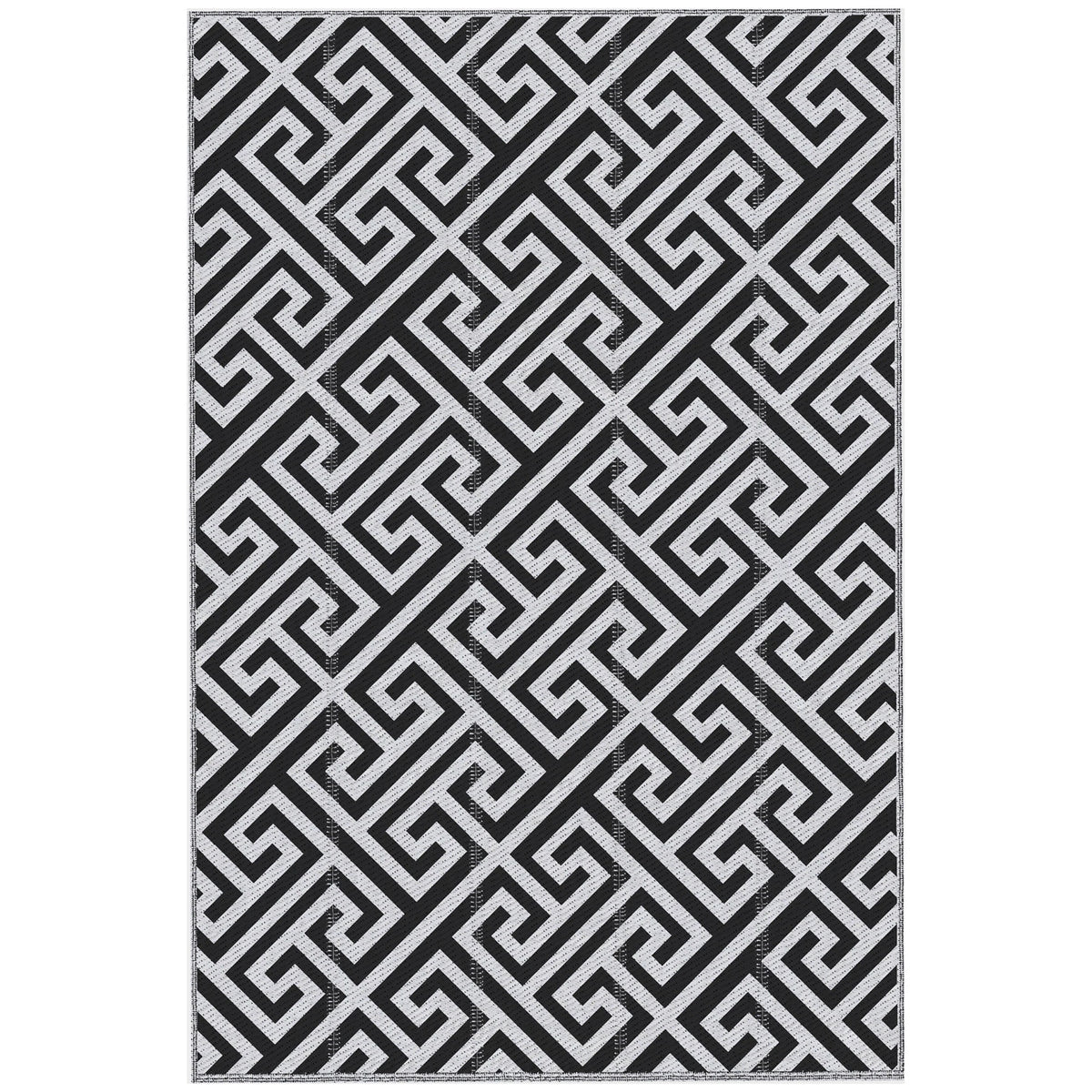 Reversible Outdoor Plastic Straw Rug for Camping and Garden, 182 x 274cm