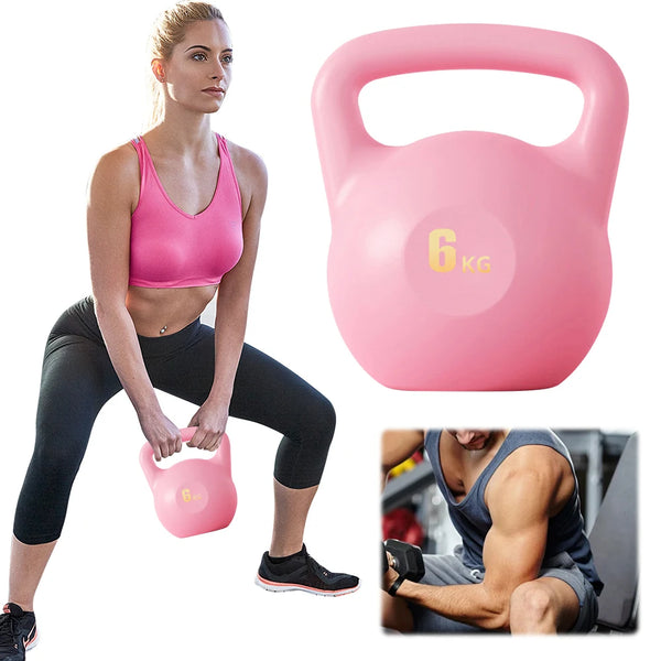 Water Filled Kettlebell 5-10kg Soft Shock Proof PE with Anti Slip Grip Adjustable Weight Home Gym
