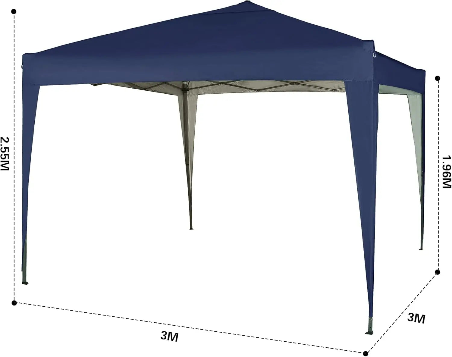 3x3M Pop Up Gazebo Waterproof Outdoor Garden Canopy Shelter