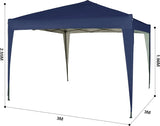 3x3M Pop Up Gazebo Waterproof Outdoor Garden Canopy Shelter
