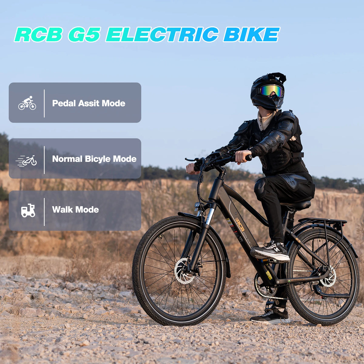 G5 27.5 Inch Electric Bike with 250W Motor, 36V 10.4Ah Removable Battery, App and NFC Unlock, 21-Speed