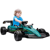 Licensed Aston Martin F1 12V Electric Go Kart | Kids Ride-On with Remote Control Ages 3–8