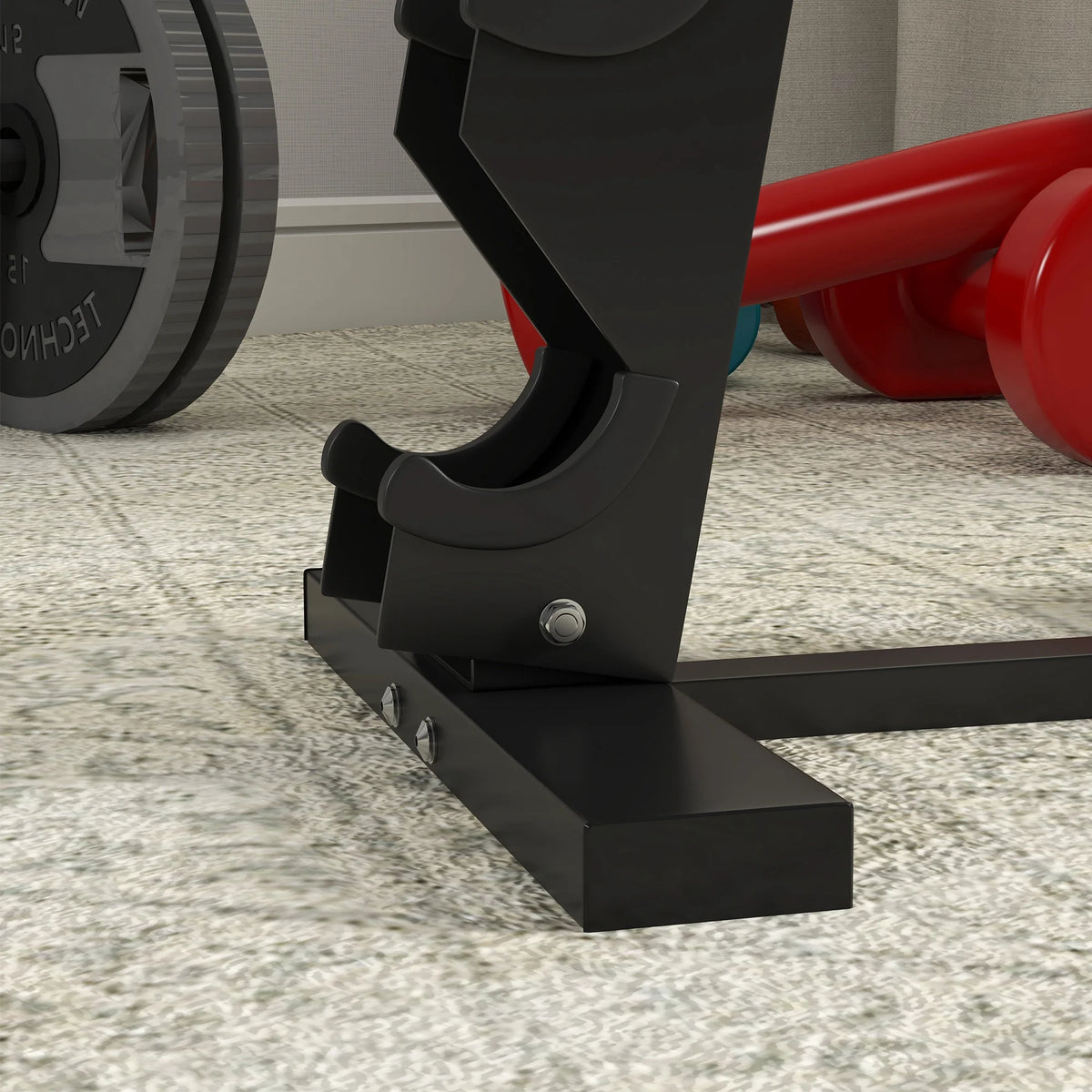 5-Tier Dumbbell Rack, Steel Weight Storage Stand for Home Gym