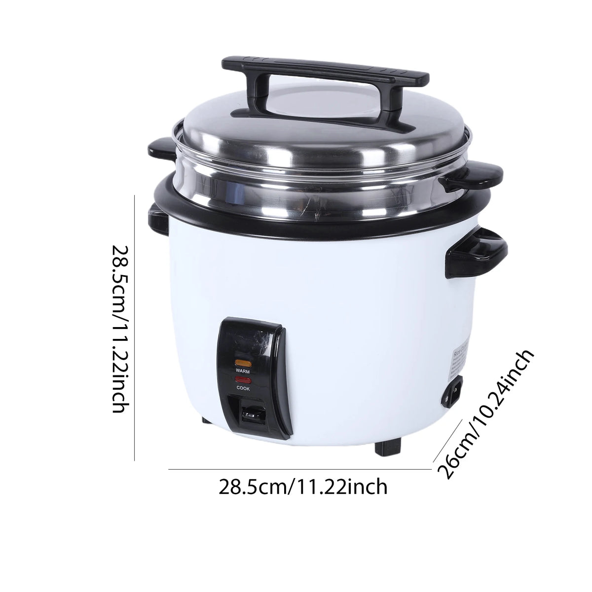 5L Electric Rice Cooker with Steamer, Non-Stick Pot and Automatic Keep Warm