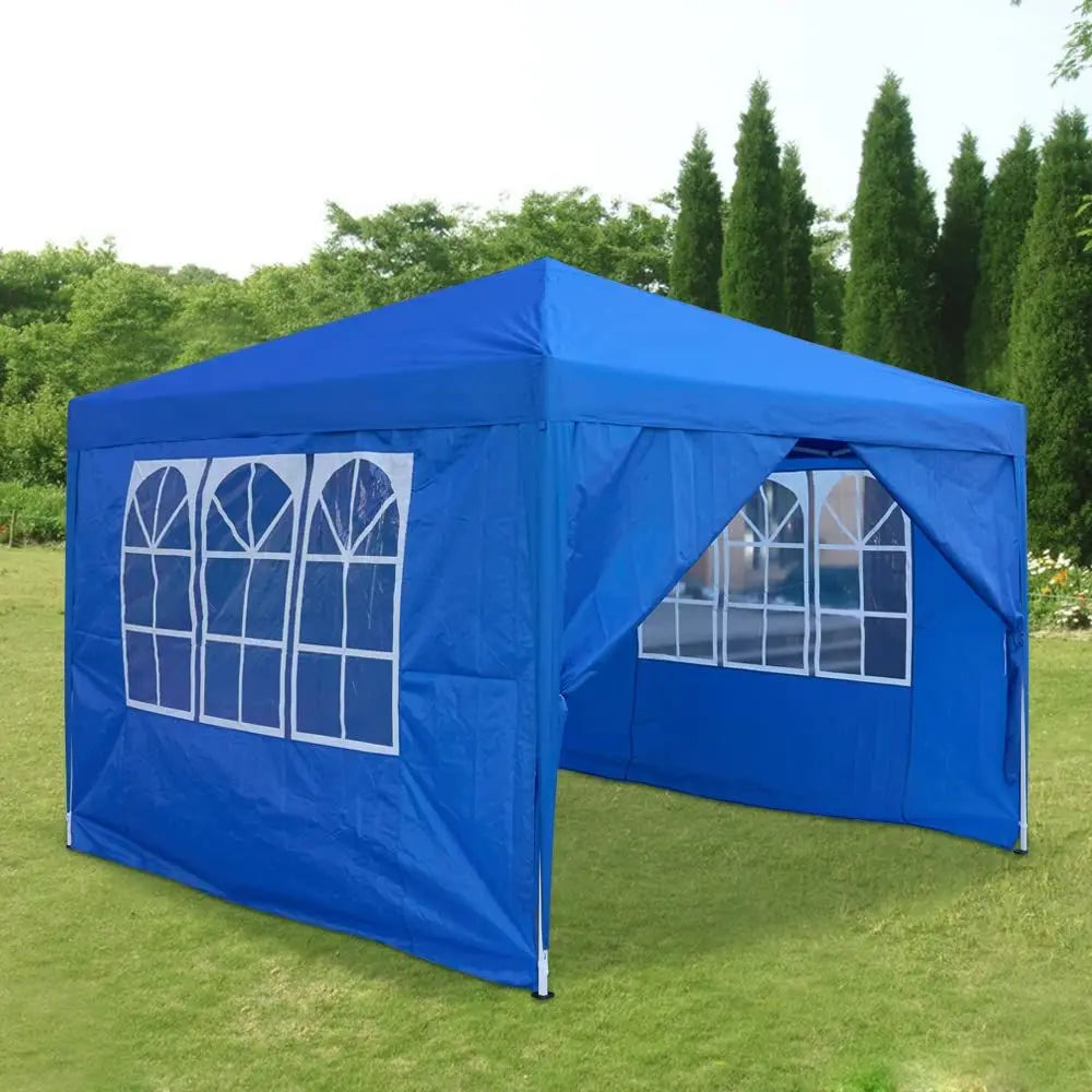 Pop Up Gazebo Waterproof 2m 2.5m 3m Sizes UV Resistant Removable Sidewalls for Garden Party BBQ Outdoor