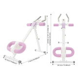 Foldable Abdominal Trainer Machine with LCD Display Adjustable Core Workout Equipment
