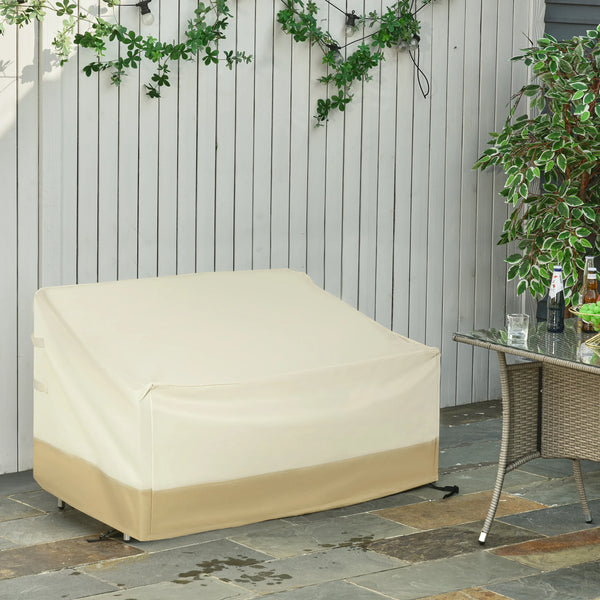 600D Oxford Cloth Furniture Cover, 3 Seat Rattan Chair Protector, Large Waterproof Garden Patio Cover, L152 x W87 x H58-79cm