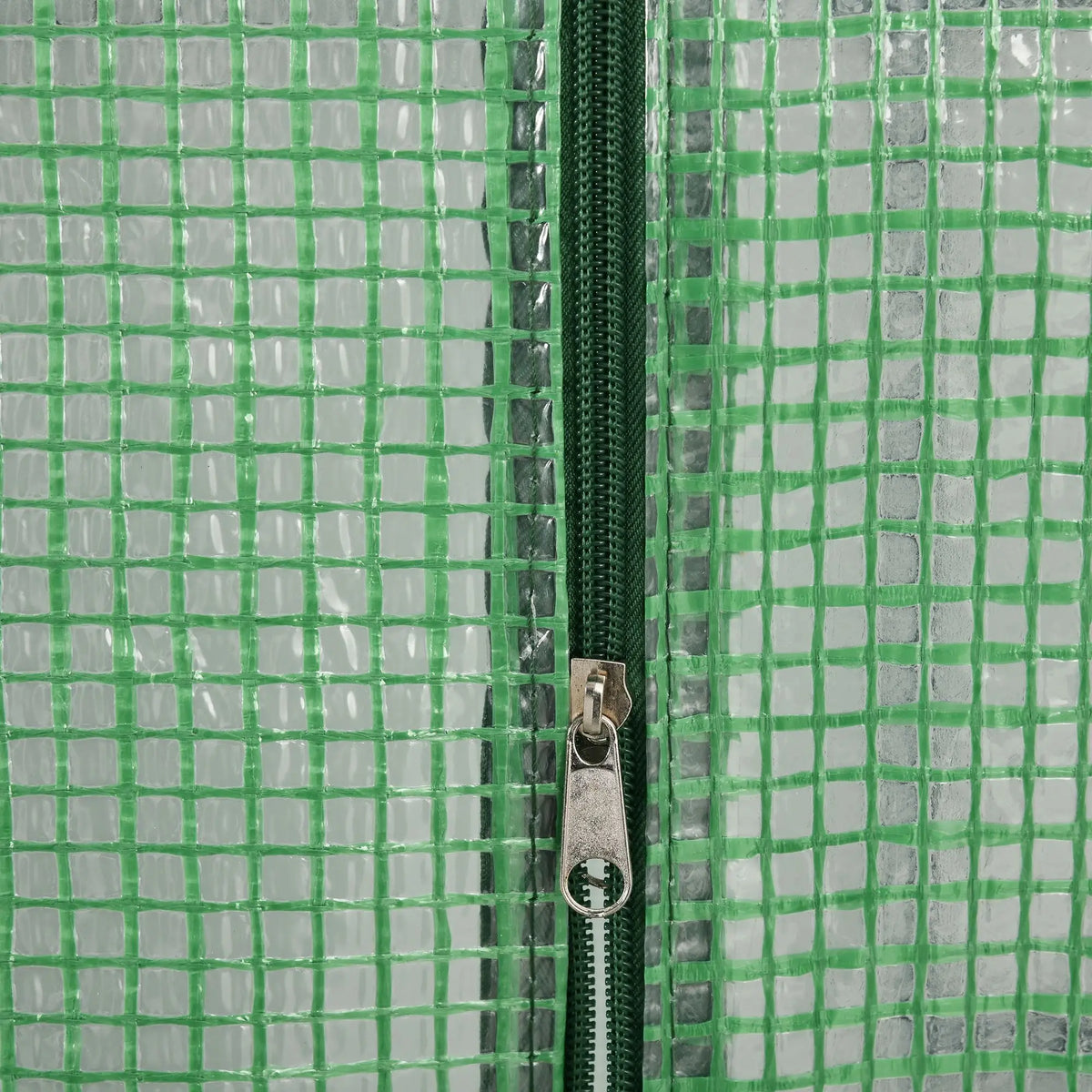 Walk-in Greenhouse with Shelving on Both Sides, 143 x 138 x 190cm, Dark Green