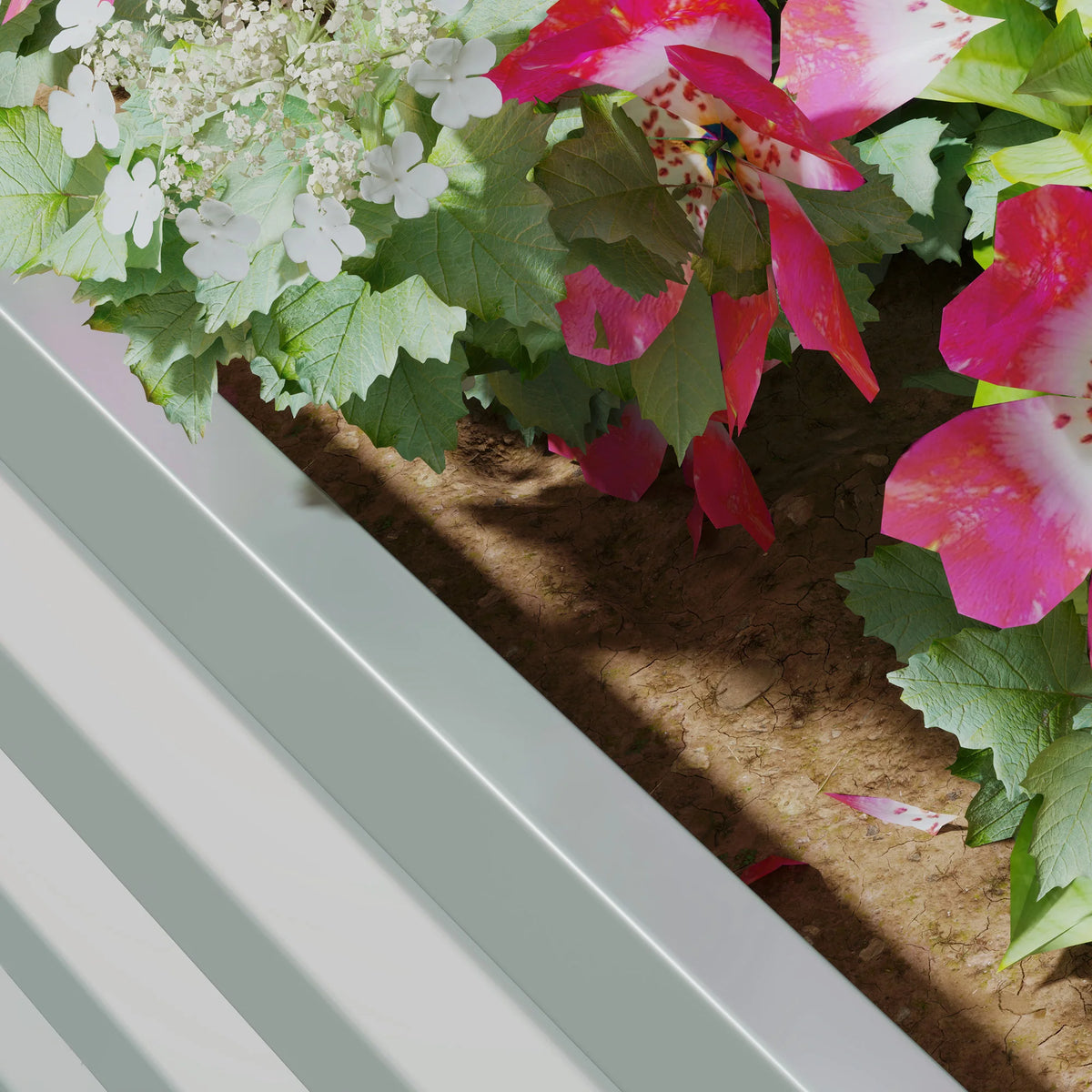 Set of 2 Raised Garden Beds, Galvanised Steel Planter Boxes, Easy Setup, Light Grey