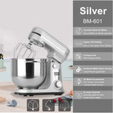 1200W Stand Mixer 6L Kitchen Food Mixer with Dough Hook Whisk 6 Speed Baking Machine