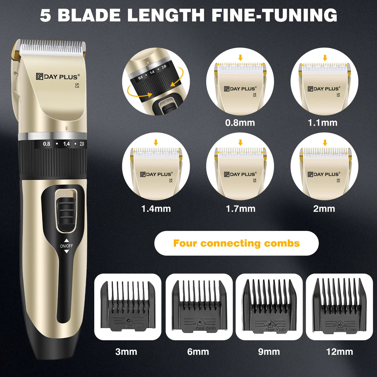 Electric Pet Hair Clippers Mains Powered Dog Grooming Trimmer CE Certified for Home Use