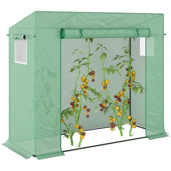 200X76X168Cm Walk-In Garden Greenhouse Tomato Plant House Durable Frame