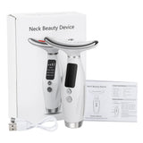 LED Neck Face Massager 7 Color Light Therapy Skin Tightening Device