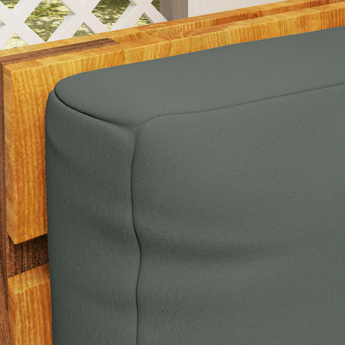 2 Seater Pallet Furniture Cushions, 220gsm Fabric, Charcoal Grey