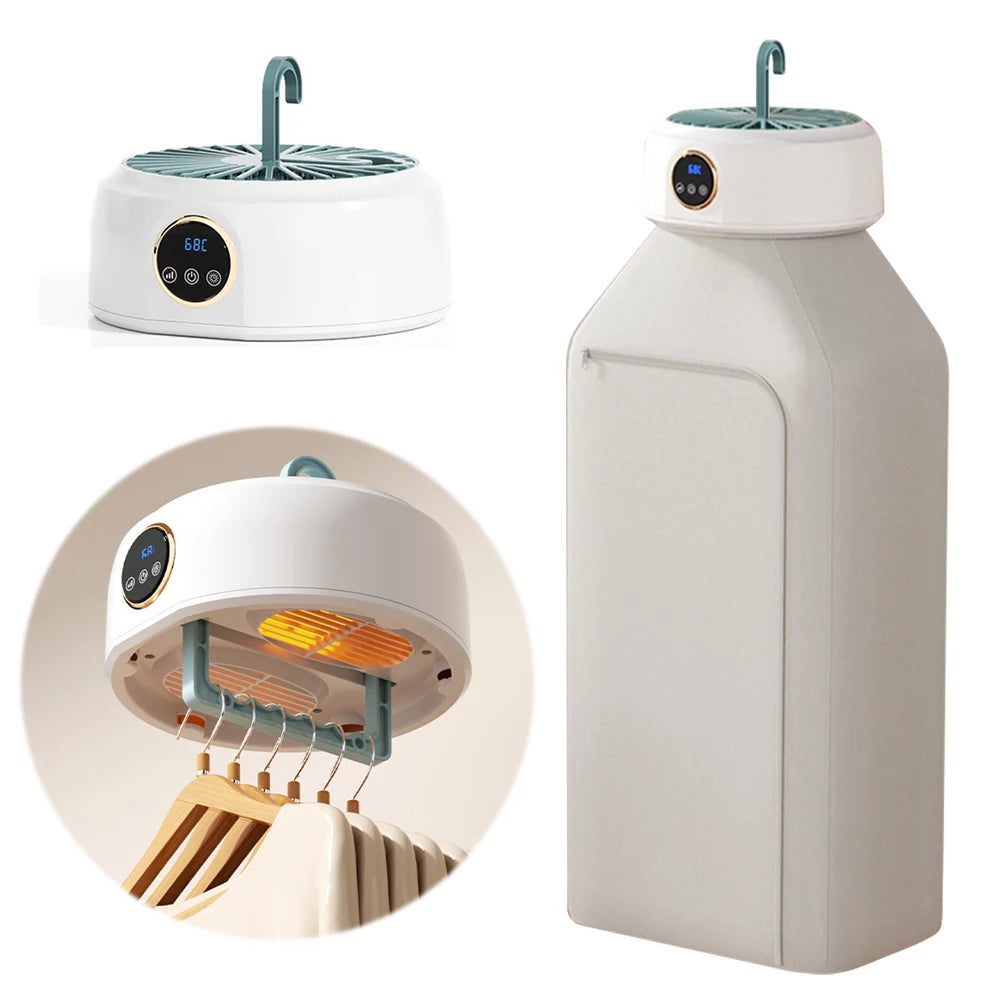 Portable Foldable Electric Clothes Dryer with Timer