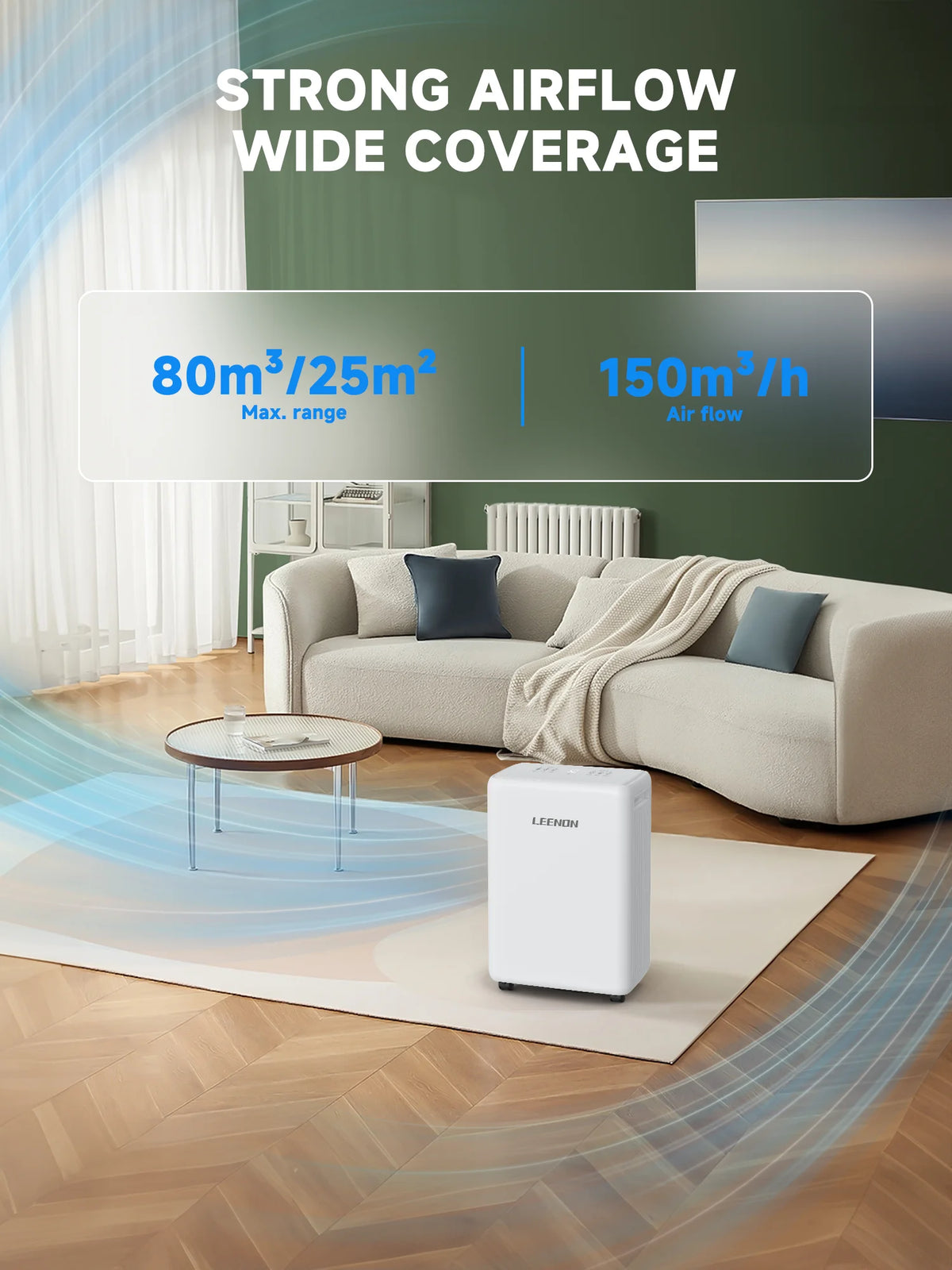 10L per Day Dehumidifier with Timer and Continuous Drainage