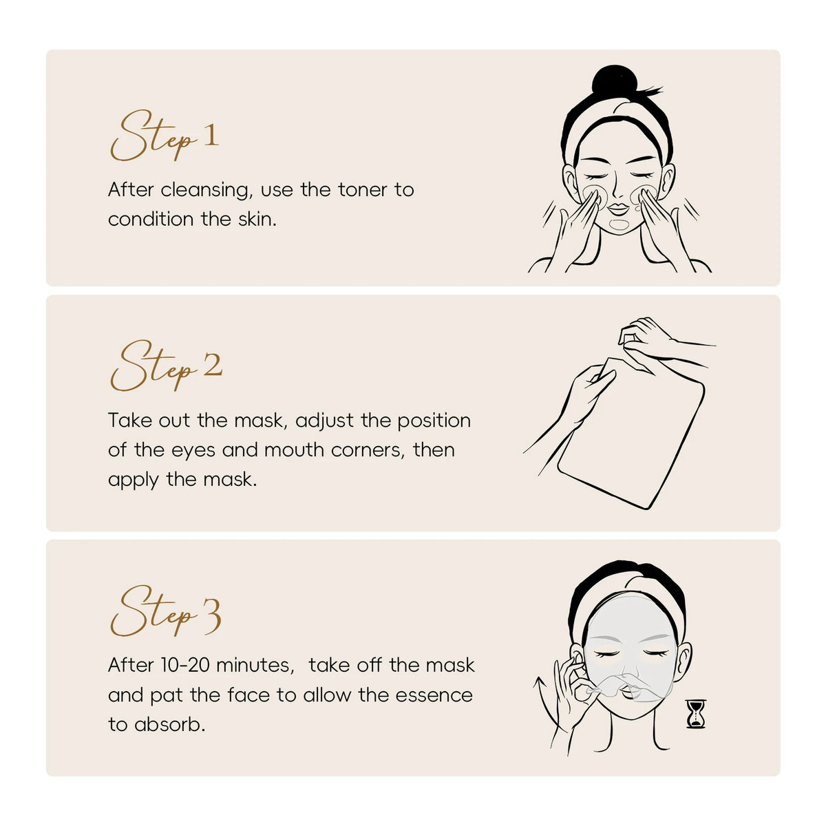LAIKOU Snail Collagen Face Mask 20pcs Hydrating Anti Wrinkle Sheet Mask