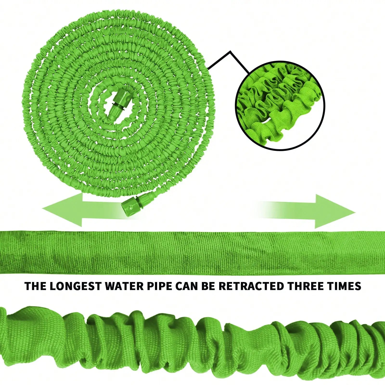 75-200FT Expandable Garden Hose 3x Expandable 7 Spray Patterns for Pets Cars Gardens Patios