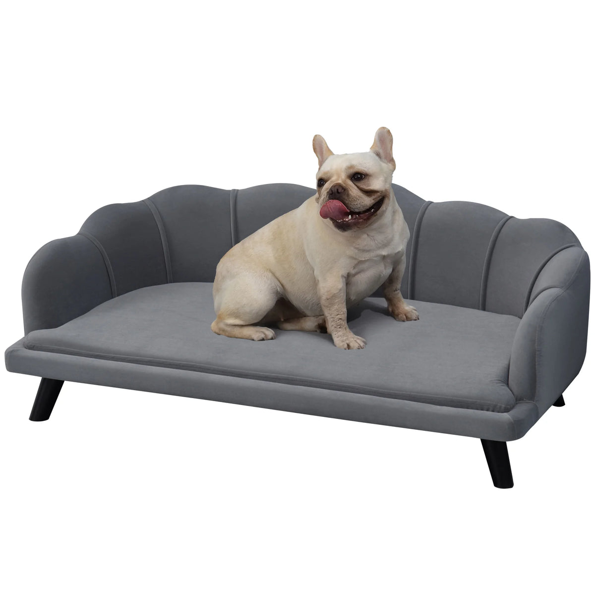 Dog Sofa, Pet Couch Bed for Medium, Large Dogs w/ Legs, Cushion
