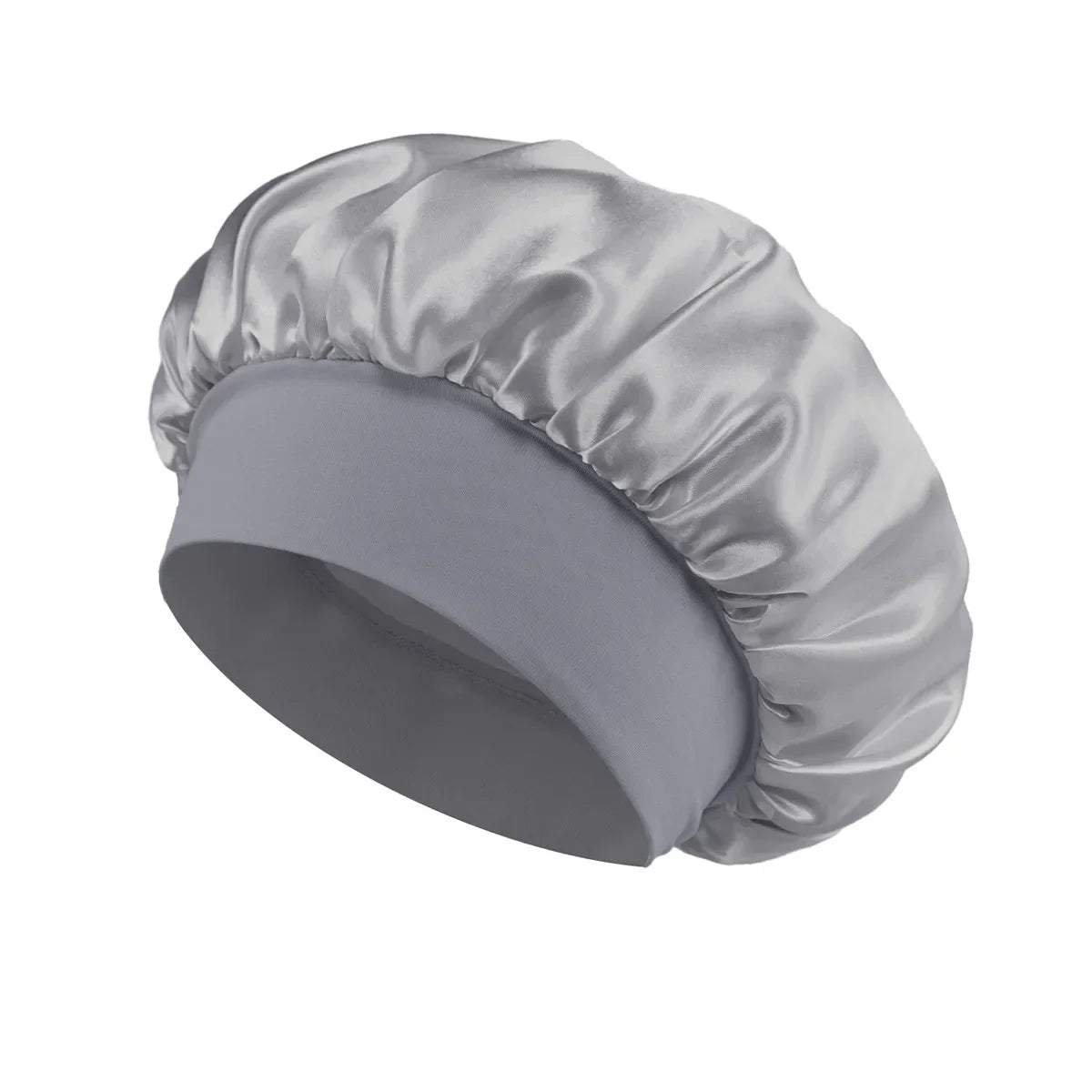 Satin Sleep Bonnet for Women | Silk Hair Care Bonnet with Wide Brim & Elastic Band