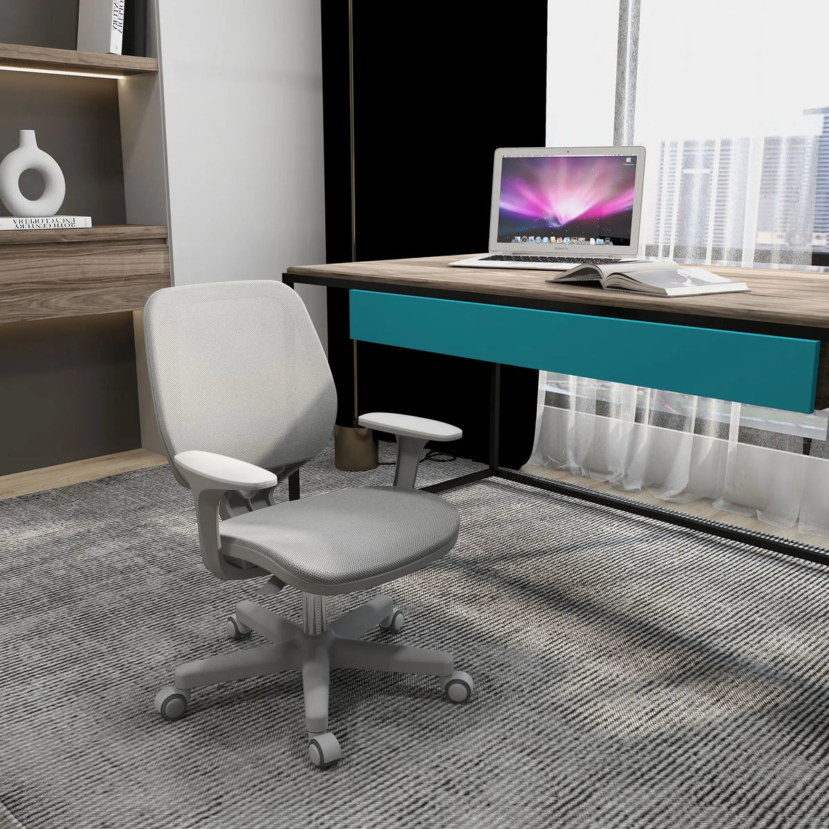 Office Chair, 360 Degree Swivel Desk Chair with Security Wheels