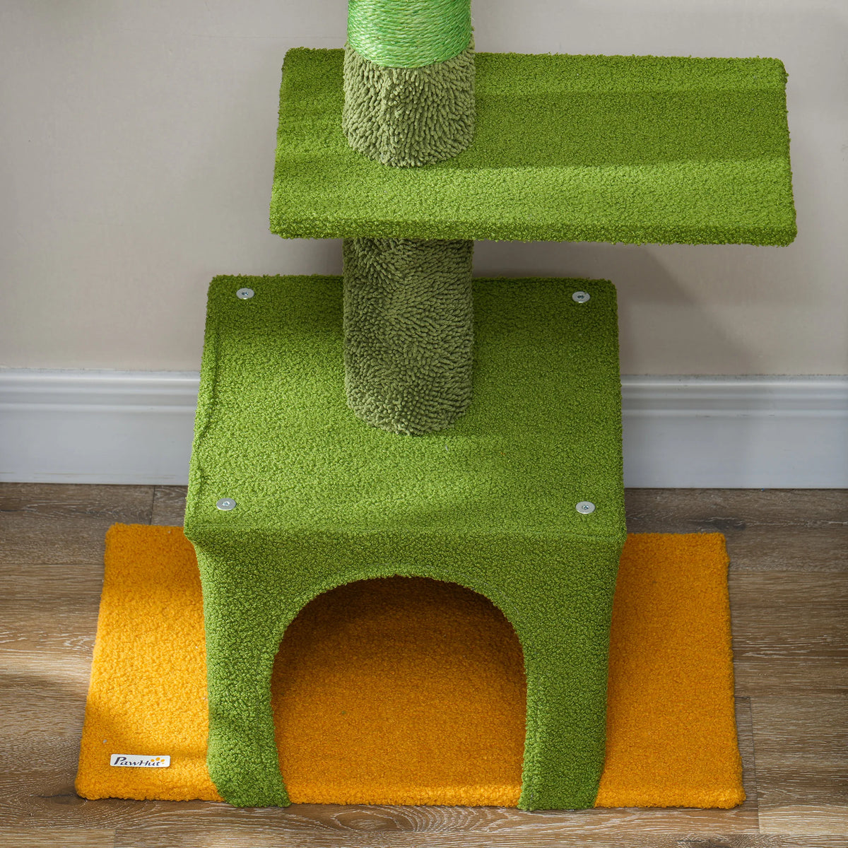Floor to Ceiling Cat Tree, 230-275cm Adjustable, 6 Levels with Scratching Posts