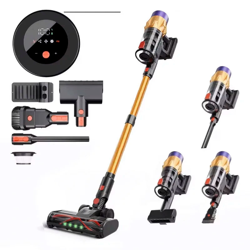 550W Cordless Vacuum Cleaner 50kPa Powerful Suction Handheld Vacuum with HEPA Filter